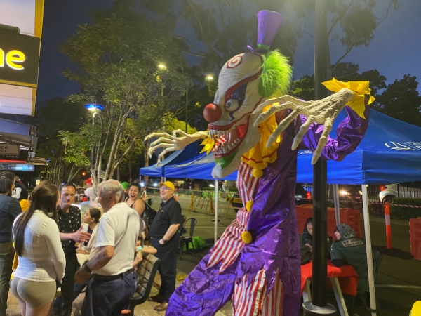 Scary clown decoration