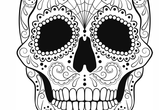 Stellar Finance Group Colouring-In Skull