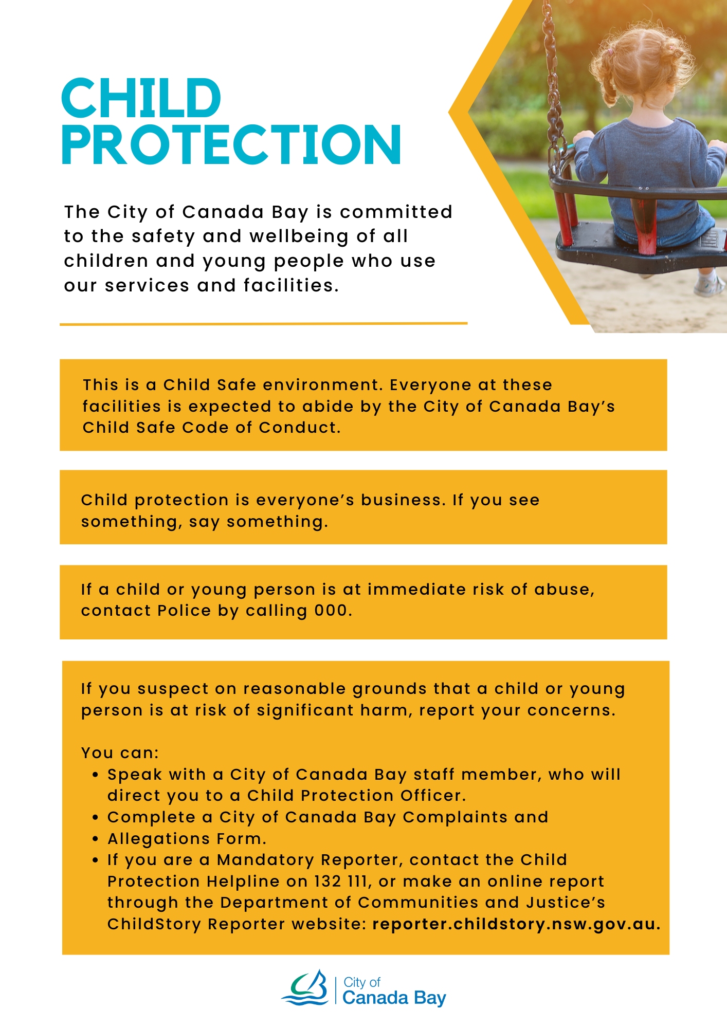 Child Protection Statement for reporting