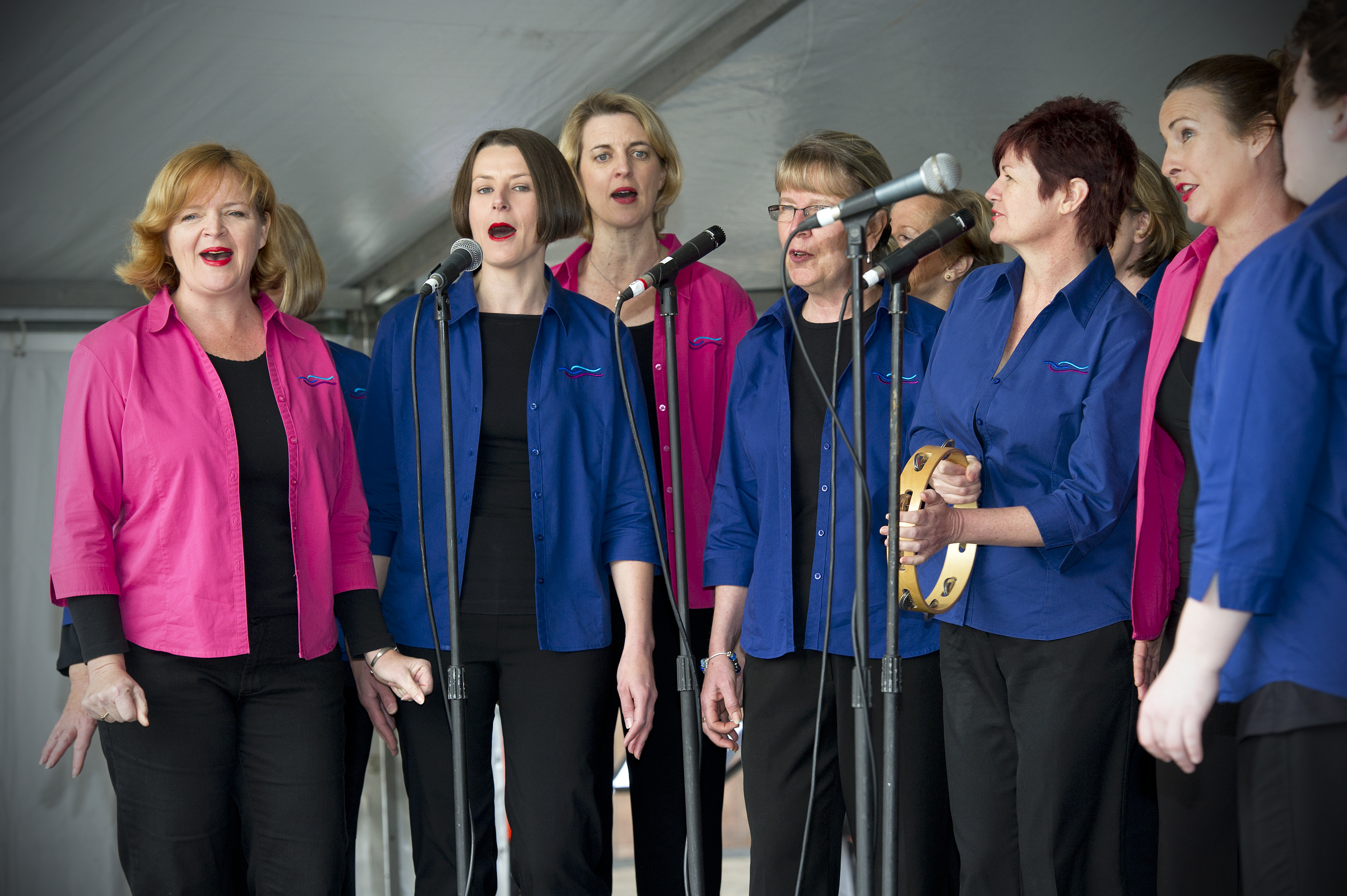 choir singing on stage