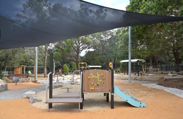 The new Queen Elizabeth Park playground. 