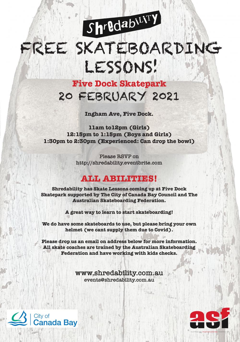 Free skateboarding lessons